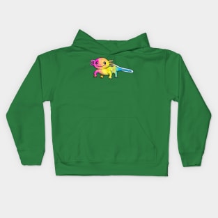 A little pan axolotl Kids Hoodie